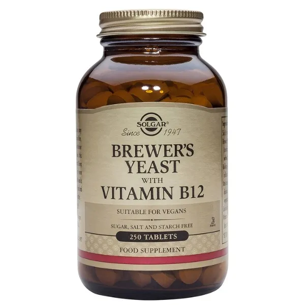 Levadura cerveza con vitamina b12 250 comp Solgar