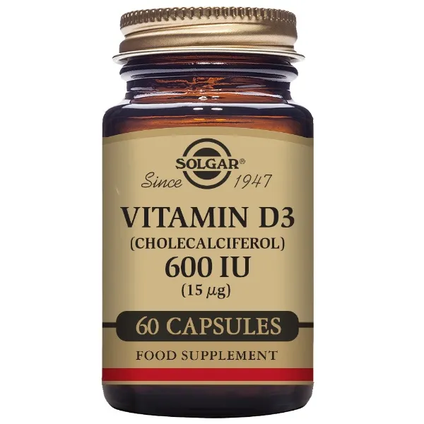 Vit d3 600 ui(15mcg.) 60 caps Solgar