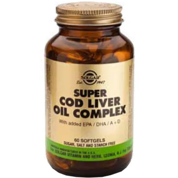 Super cod liver oil complex 60 caps Solgar