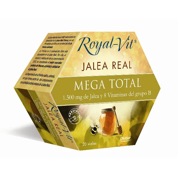 Royal vit mega total 1500 mg 20 viales Dielisa