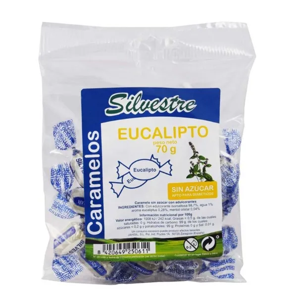 Eucalipto caramelos s/a 70 g Silvestre