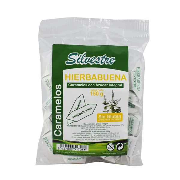 Hierbabuena caramelos 150 g Silvestre