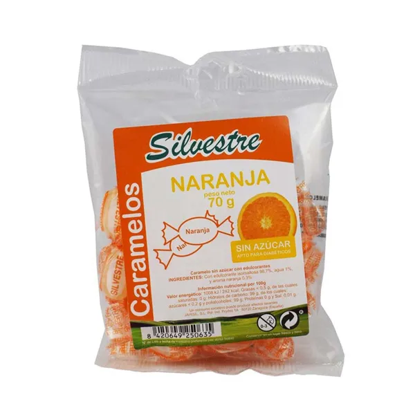 Naranja caramelos s/a 70 g Silvestre