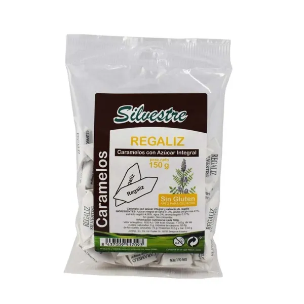 Regaliz caramelos 150 g Silvestre