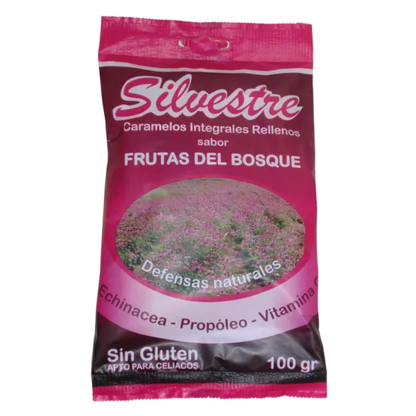 Caramelos frutas b. rellenos 100 g Silvestre