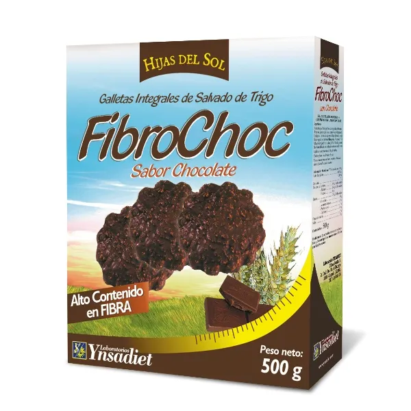 Fibrochoc galletas integ 500 g Ynsadiet