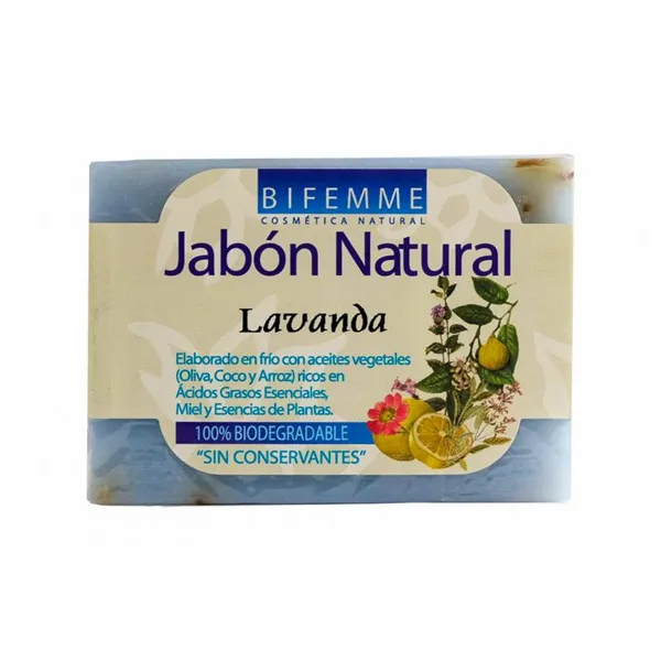 Jabon natural lavanda 100 g pastilla Ynsadiet