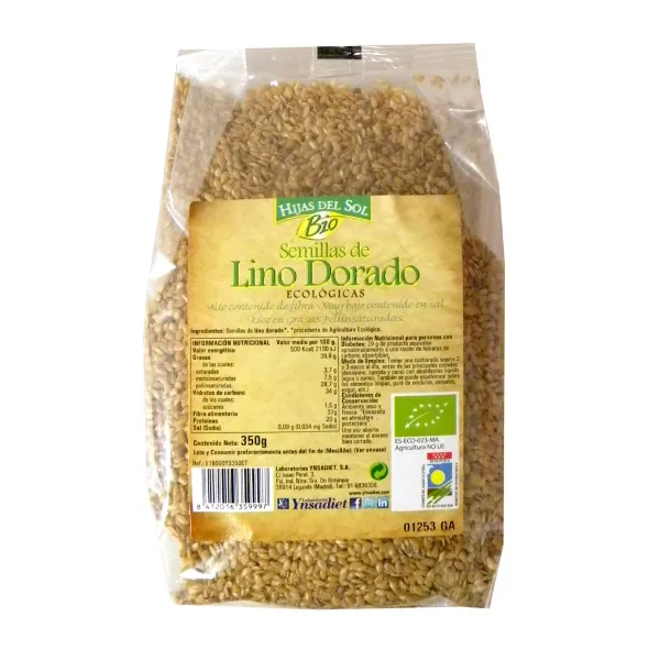 Bio semillas de lino dorado 350 g Ynsadiet