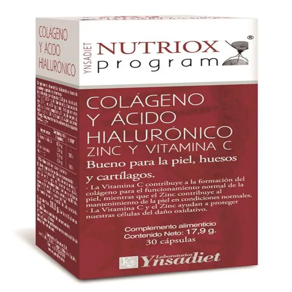 Colageno+ac.hialuronico 30 caps nutriox Ynsadiet