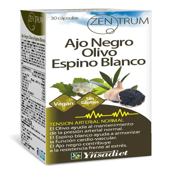 Zentrum ajo negro espino blanco olivo 30 caps Ynsadiet