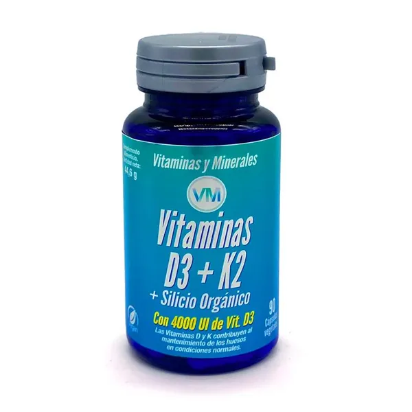Vitamina d3 + k2 + silicio organico 90 caps Ynsadiet