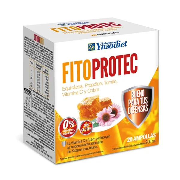 Fitoprotec + echinacea. 0% azucar 20 ampollas Ynsadiet