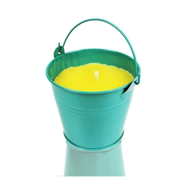 Vela citronela antimosquitos cubo con asa Radhe