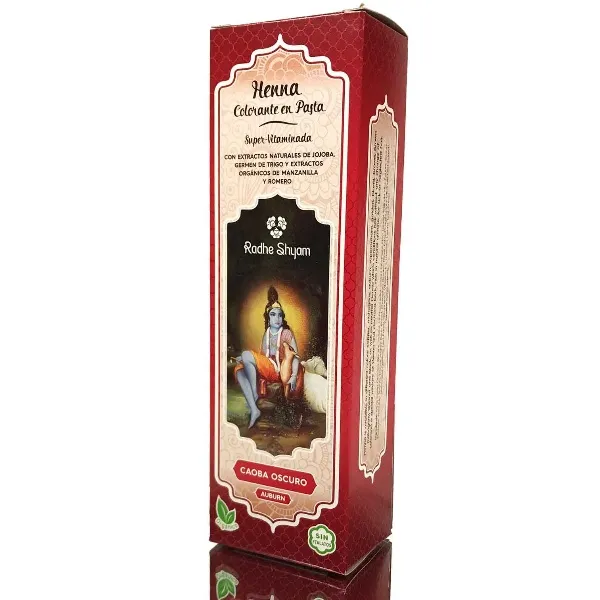 Henna pasta super caoba oscuro 200 ml Radhe