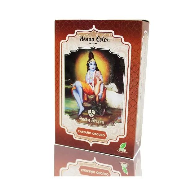 Henna castaño oscuro polvo radhe 100 gr Radhe