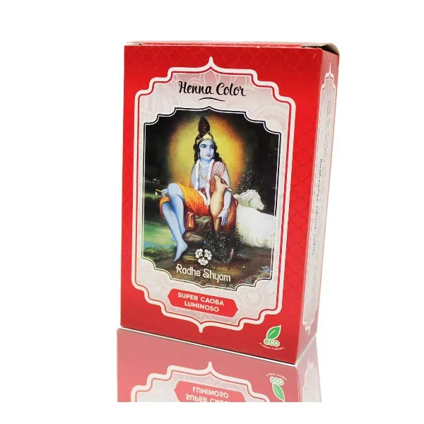 Henna radhe super caoba luminoso polvo 100 g Radhe