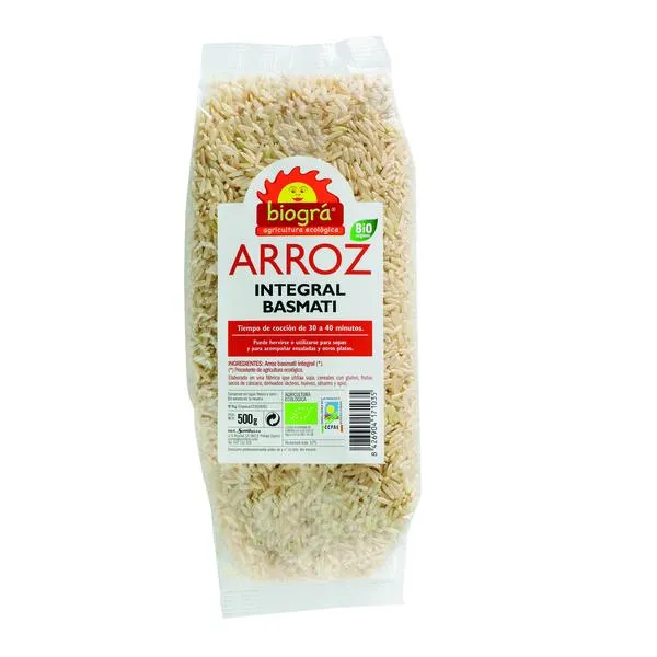Arroz basmati integral 500 g Biográ