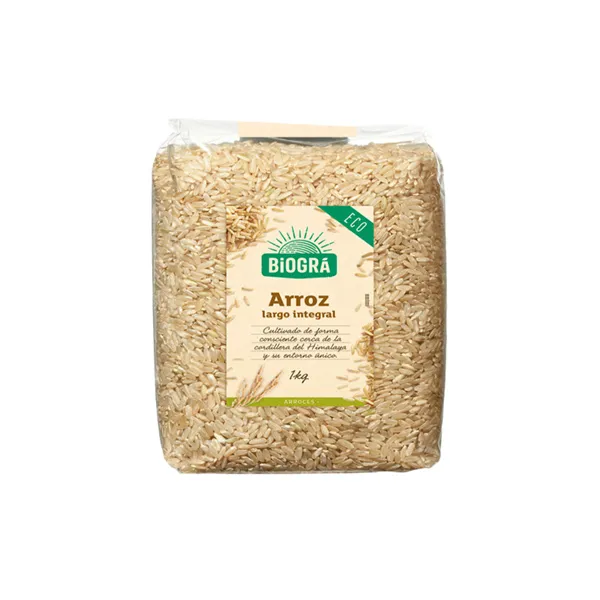Arroz integral largo 1 kg biogra bio Biográ