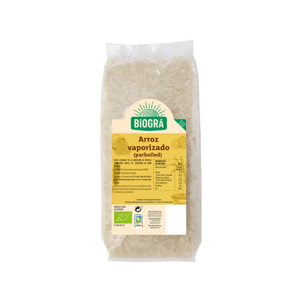Arroz vaporizado (parboiled) 500 g biogra bio Biográ