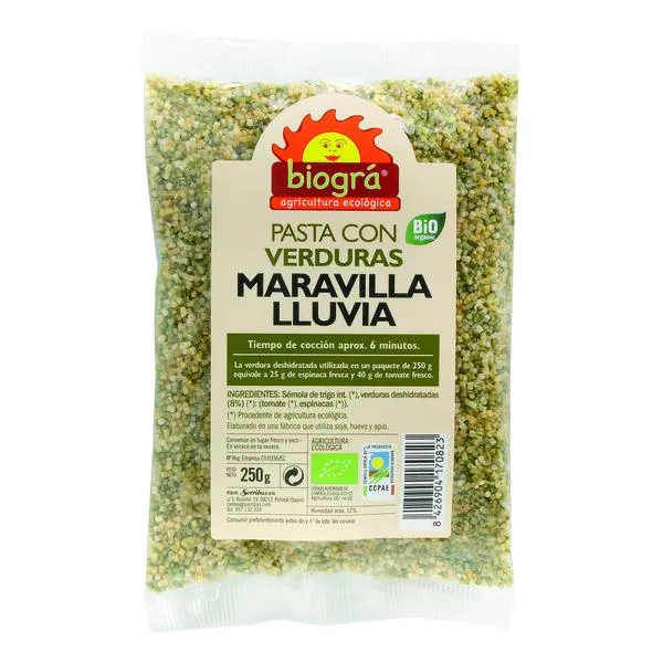 Maravilla - lluvia con verduras biogra bio 250 g Biográ