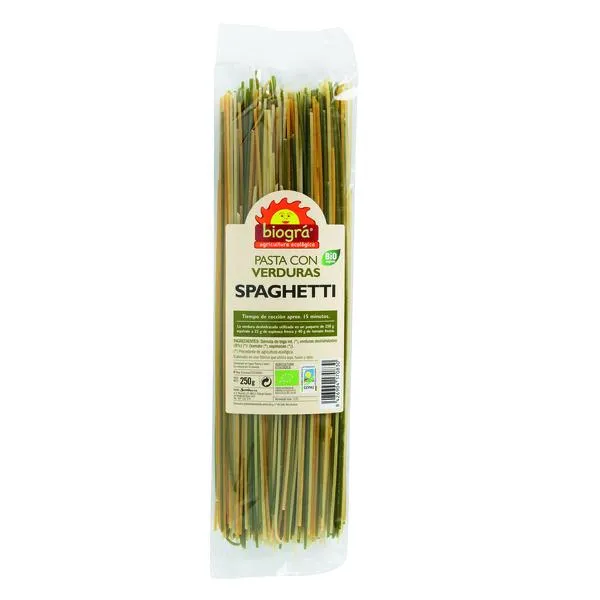 Spaguetti con verduras biogra bio Biográ