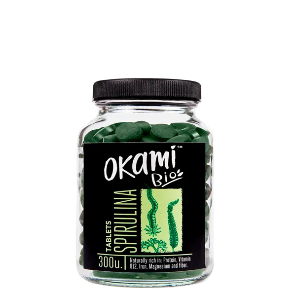 Spirulina tabletas 90g 180 uds de 500 mg Okami bio