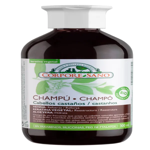 Champu henna cab castaños 300 ml bio Corpore