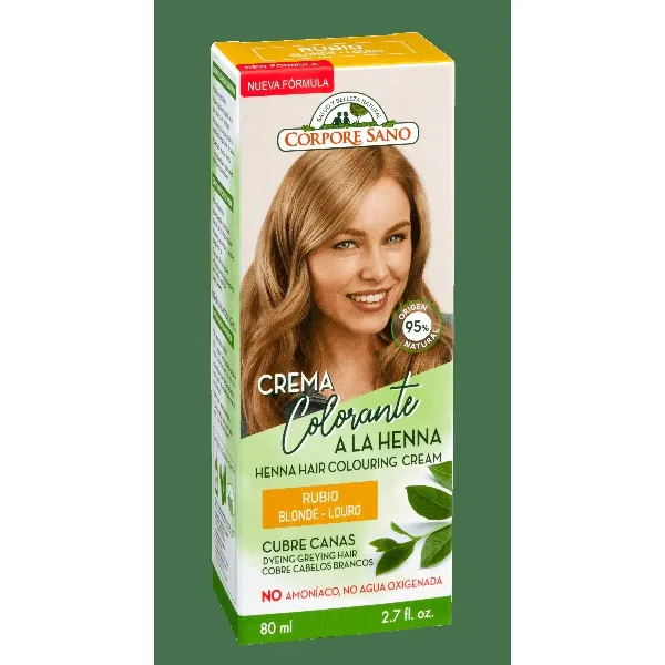 Crema colorante cabello rubio 80 ml Corpore