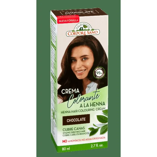 Crema colorante cabello chocolate 80 ml Corpore