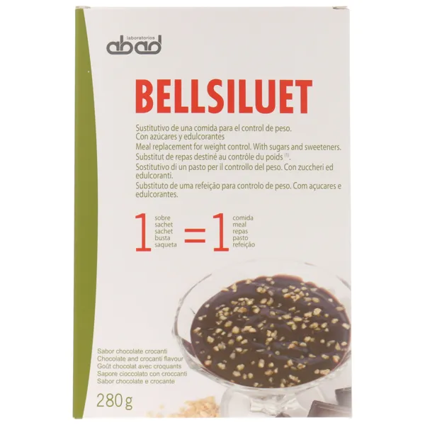 Slimbel natillas chocolate crocanti 5 sobres Abad