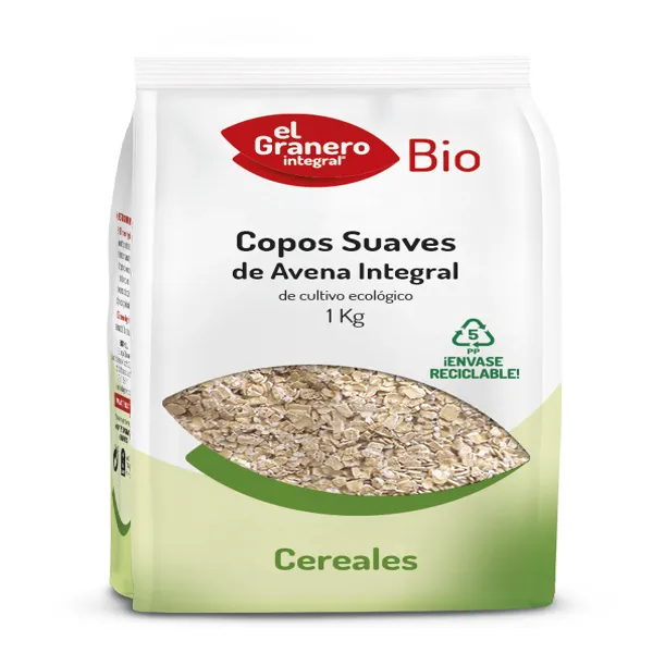 Copos avena suaves integral bio 1 kg Granero