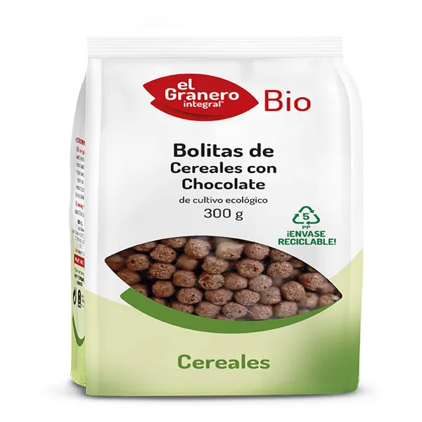 Bolitas de cereales con chocolate bio 400 g Granero