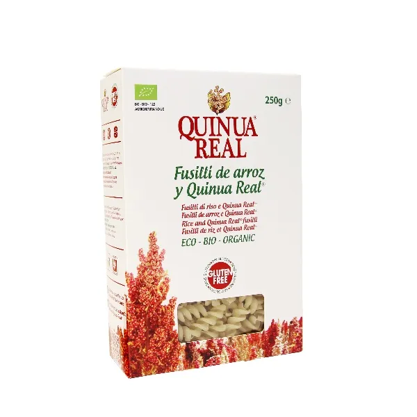 Fusilli quinoa real y arroz bio 250 g Quinoa rea