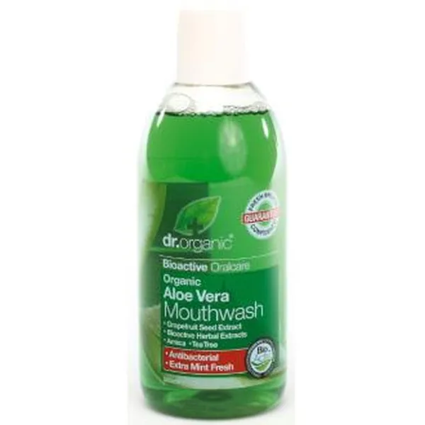 Enjuague bucal de aloe vera 500 ml Dr organic