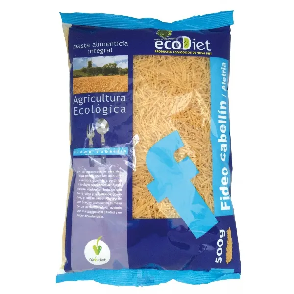 Fideos cabellin integrales ecodiet 500 g Novadiet