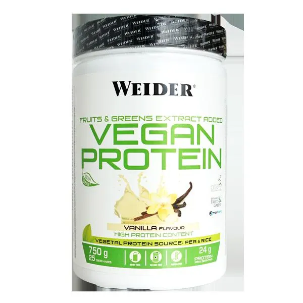 Vegan protein vainilla sin soja 750 g Weider
