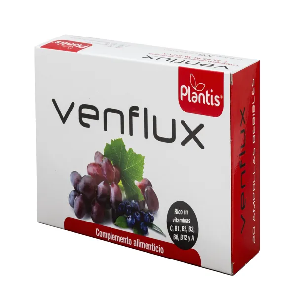 Venflux 20 ampollas x 10 ml Plantis