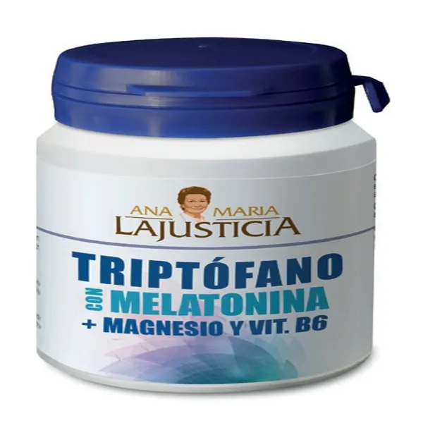 Triptofano con melatonina magn + vit. b6 60 comp Lajusticia