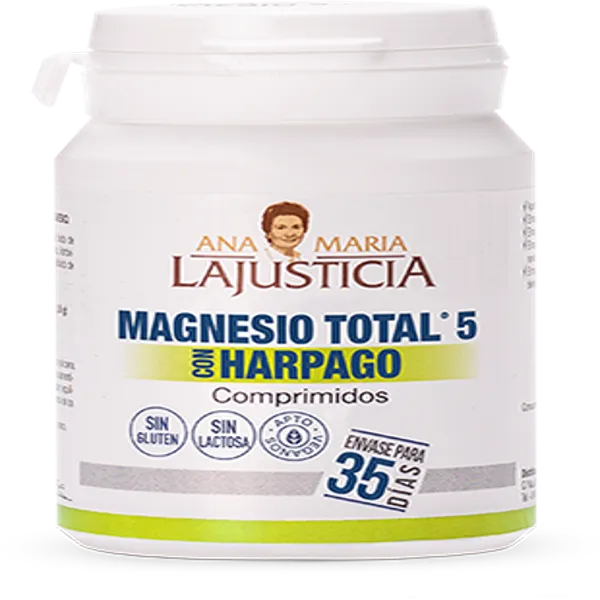 Magnesio total 5 sales con harpago 70 comp Lajusticia