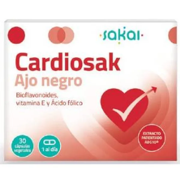 Cardiosak ajo negro 30 caps Sakai