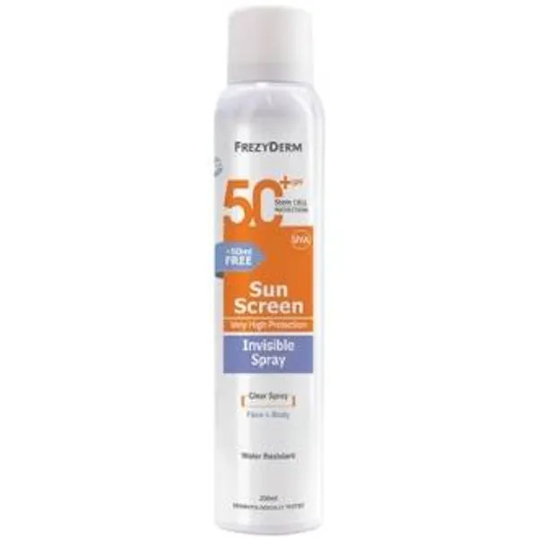 Sun Screen Spf50+  Solar Invisible 150Ml Frezyderm
