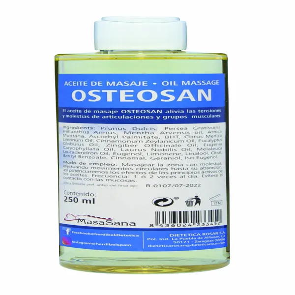 Aceite osteosan masamasa 250 ml Herdibel