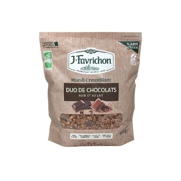 Crunchy muesli duo de chocolates 375 g Favrichon