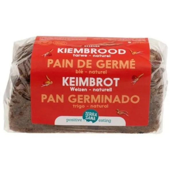 Pan germinados de trigo natural 400 g Terrasana
