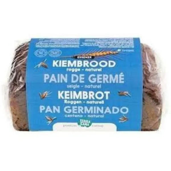 Pan germinados centeno natural 400 g Terrasana