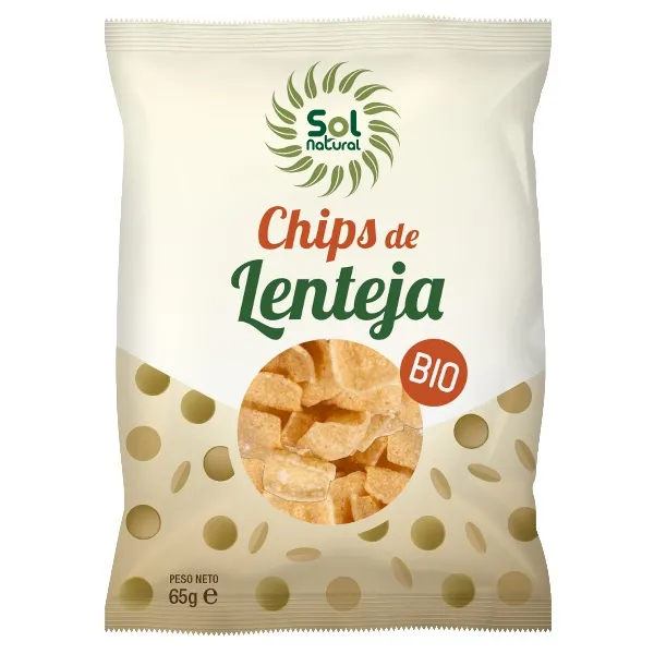Chips de lenteja bio 65 g Solnatural
