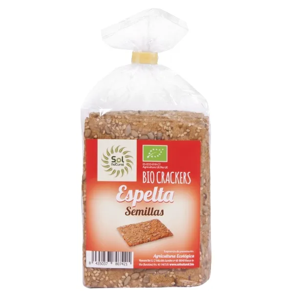 Cracker de espelta y semillas bio 200 g Solnatural