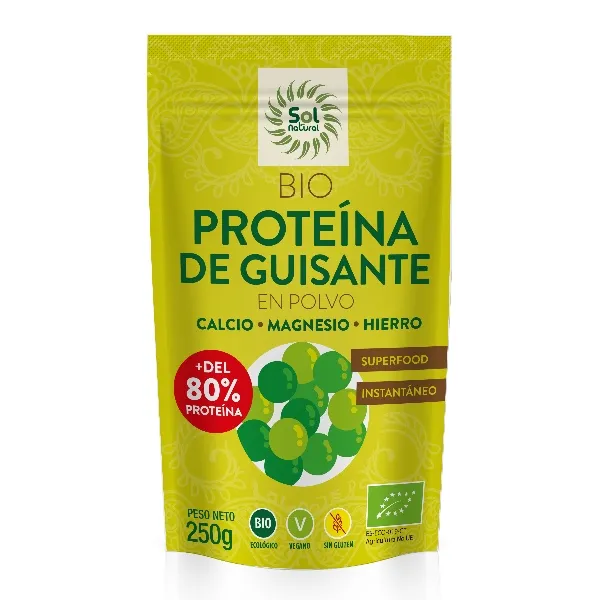 Proteina de guisante bio 250 g Solnatural