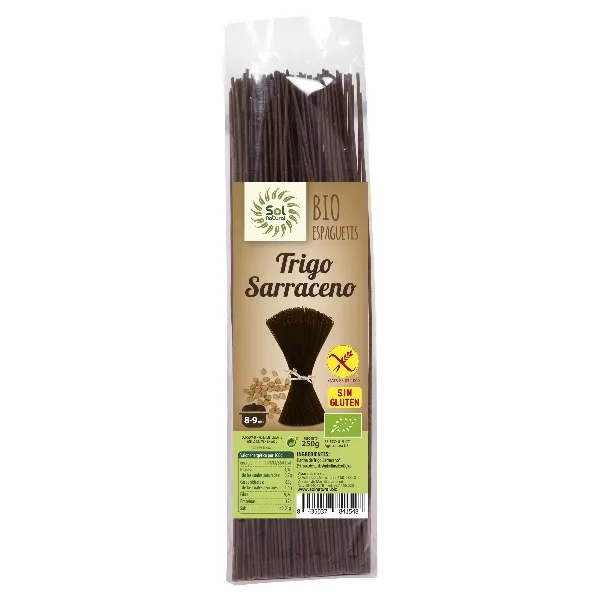 Spaguetti trigo sarraceno bio sin gluten 250 g Solnatural