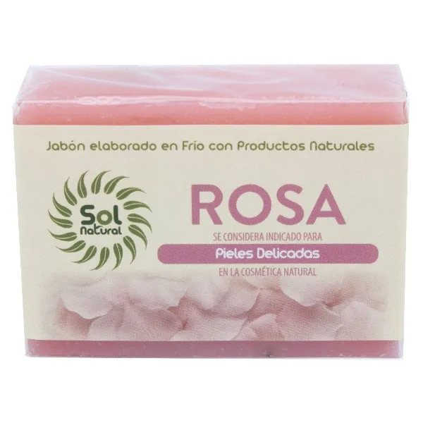 Jabon de rosa petalos 100 g Solnatural